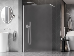 Mexen Kioto-X Walk-in zuhanyfal 120 x 200 cm, zúzmarás 10 mm, fehér - 800-120-101-20-30-X