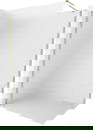 Mexen Kioto-X perete de duș Walk-in 60 x 200 cm, înghețat 10 mm, auriu - 800-060-101-50-30-X