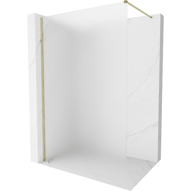 Mexen Kioto-X perete de duș Walk-in 120 x 200 cm, mat 10 mm, auriu - 800-120-101-50-30-X