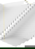 Mexen Kioto-X perete de duș Walk-in 130 x 200 cm, mat 10 mm, auriu - 800-130-101-50-30-X