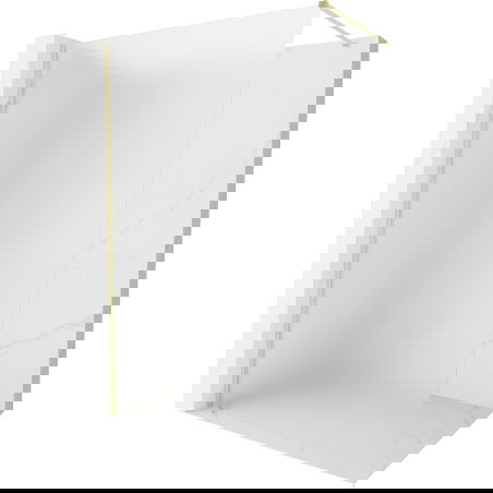 Mexen Kioto-X zuhanyfal Walk-in 100 x 200 cm, 10 mm matt, arany szálcsiszolt - 800-100-101-55-30-X