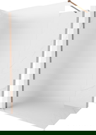 Mexen Kioto-X perete de duș Walk-in 60 x 200 cm, sablat 10 mm, aur roz - 800-060-101-60-30-X