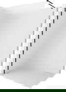 Mexen Kioto-X zuhanyfal Walk-in 50 x 200 cm, jégvirág dekor 10 mm, fekete - 800-050-101-70-30-X