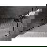 Mexen Kioto-X panou de duș Walk-in 130 x 200 cm, înghețat 10 mm, negru - 800-130-101-70-30-X
