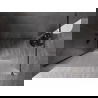 Mexen Kioto-X zuhanyfal Walk-in 60 x 200 cm, 10 mm-es homokfúvott üveg, gun metal - 800-060-101-95-30-X