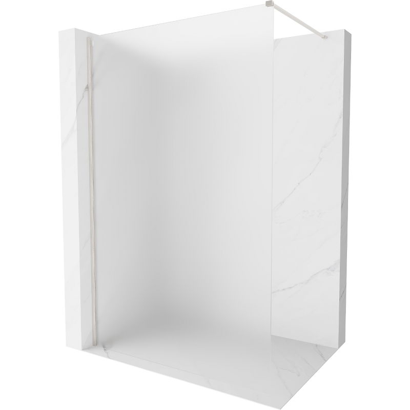 Mexen Kioto-X perete de duș Walk-in 100 x 200 cm, mat 10 mm, nichel periat - 800-100-101-97-30-X