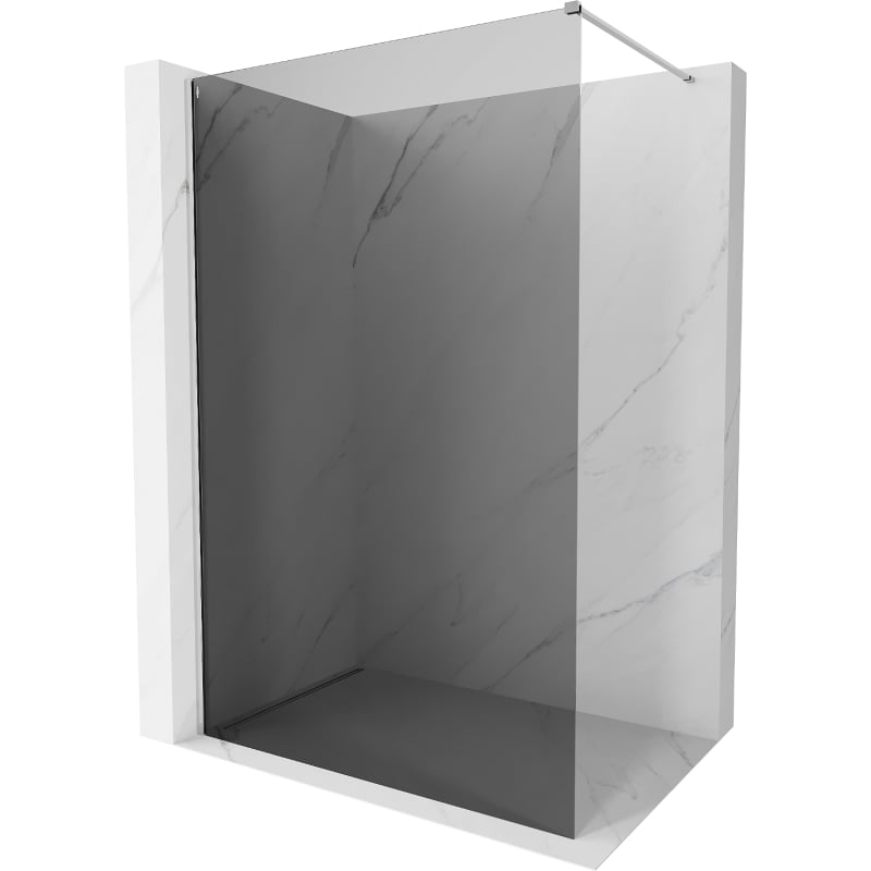 Mexen Kioto-X perete de duș Walk-in 60 x 200 cm, grafit 10 mm, crom - 800-060-101-01-40-X