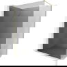 Mexen Kioto-X Walk-in zuhanyfal 60 x 200 cm, grafit 10 mm, arany kefélt - 800-060-101-55-40-X