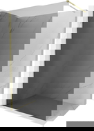 Mexen Kioto-X perete de duș Walk-in 70 x 200 cm, grafit 10 mm, aurie periată - 800-070-101-55-40-X