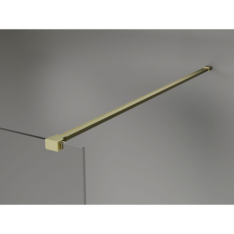 Mexen Kioto-X panou de duș Walk-in 110 x 200 cm, grafit 10 mm, auriu periat - 800-110-101-55-40-X