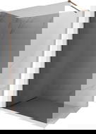 Perete de duș Mexen Kioto-X Walk-in 140 x 200 cm, grafit 10 mm, aur roz - 800-140-101-60-40-X