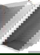 Mexen Kioto-X panou de duș Walk-in 60 x 200 cm, grafic 10 mm, cupru periat - 800-060-101-65-40-X