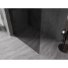 Mexen Kioto-X Walk-in zuhanyfal 60 x 200 cm, grafit 10 mm, kefe réz - 800-060-101-65-40-X