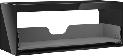 Mexen Box-A mosdószekrény korpus, 120 cm, 1 fiók, fekete fényes - 91AX0-1200-470-1-70