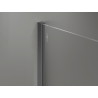 Mexen Kioto-X Walk-in zuhanyfal 60 x 200 cm, grafit 10 mm, kefe szürke - 800-060-101-66-40-X