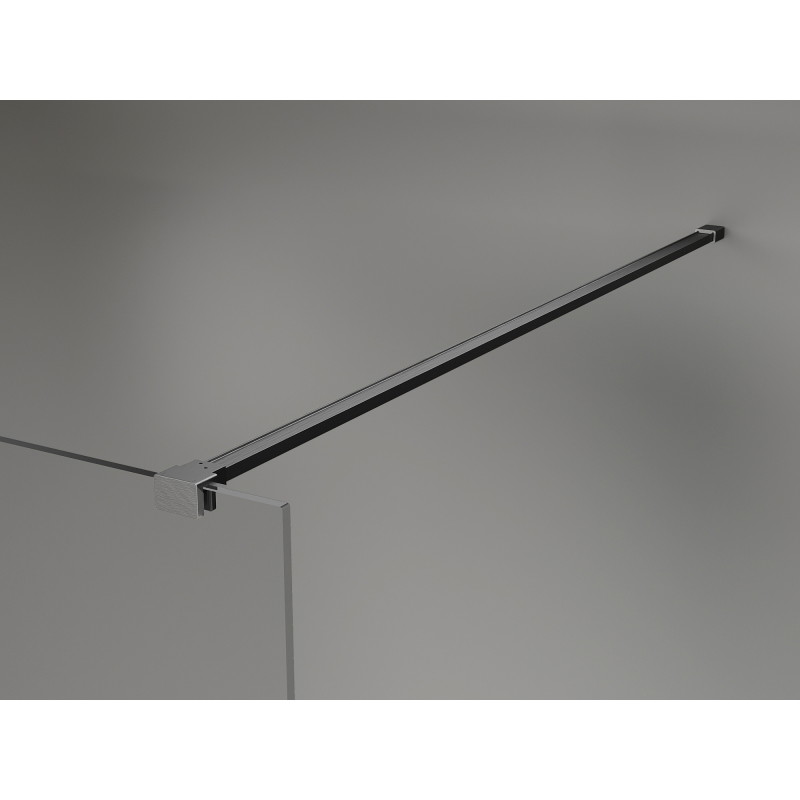 Mexen Kioto-X Walk-in zuhanyfal 60 x 200 cm, grafit 10 mm, kefe szürke - 800-060-101-66-40-X