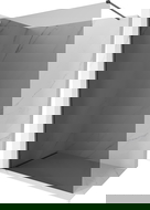 Mexen Kioto-X perete de duș Walk-in 100 x 200 cm, grafit 10 mm, gri armă periat - 800-100-101-66-40-X