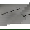 Mexen Kioto-X Wandușă Walk-in 60 x 200 cm, grafit 10 mm, negru - 800-060-101-70-40-X