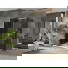 Mexen Omega cabină de duș extensibilă 100 x 70 cm, Grafit, Crom + cadă de duș Flat, Albă - 825-100-070-01-40-4010
