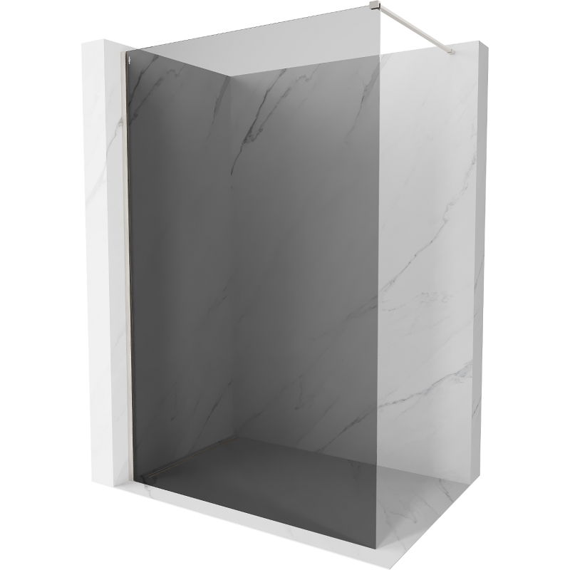 Mexen Kioto-X perete de duș Walk-in 60 x 200 cm, grafit 10 mm, nichel periat - 800-060-101-97-40-X