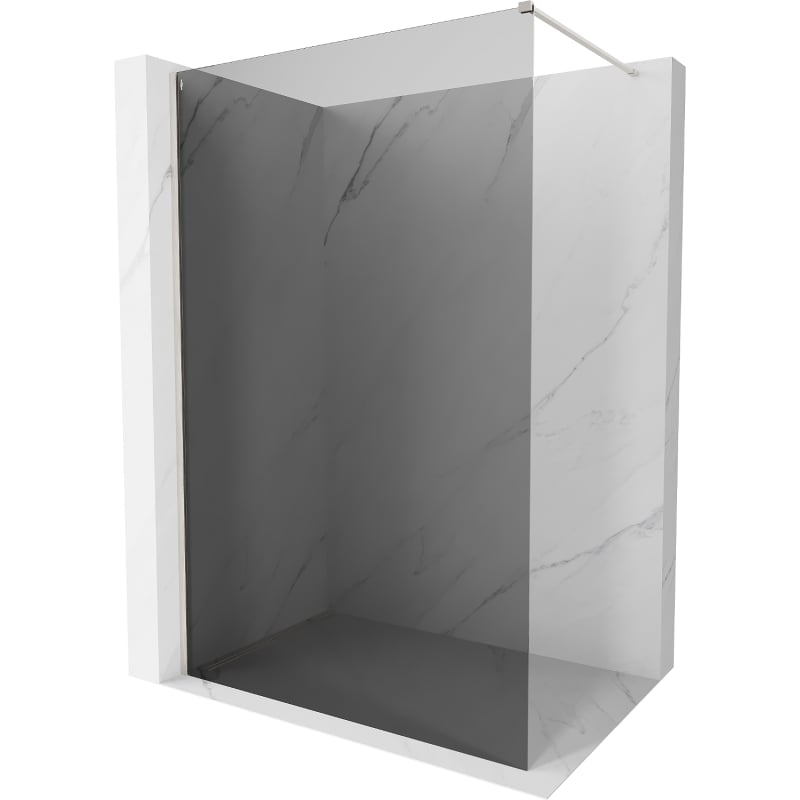 Mexen Kioto-X perete de duș Walk-in 70 x 200 cm, grafit 10 mm, nichel periat - 800-070-101-97-40-X