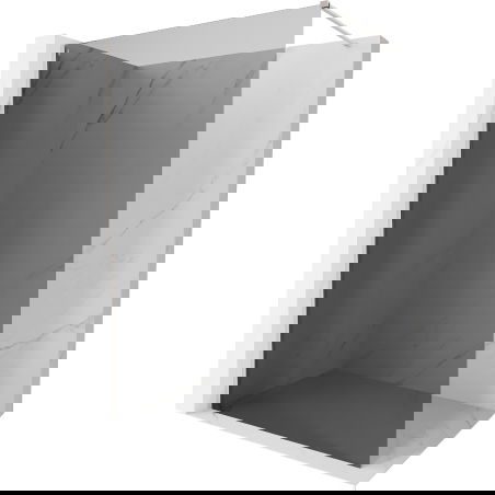 Mexen Kioto-X Walk-in zuhanyfal 110 x 200 cm, grafit 10 mm, szálcsiszolt nikkel - 800-110-101-97-40-X