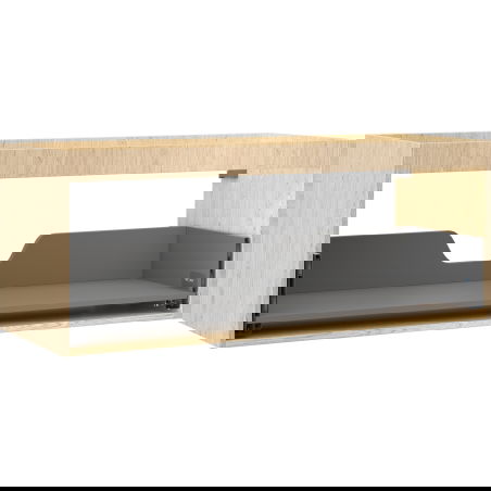 Mexen Box-A mosdószekrény szekrénytest 120 cm, 1 fiók, tölgy - 91AX0-1200-470-1-81