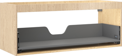 Mexen Box-A mosdószekrény szekrénytest 120 cm, 1 fiók, tölgy - 91AX0-1200-470-1-81