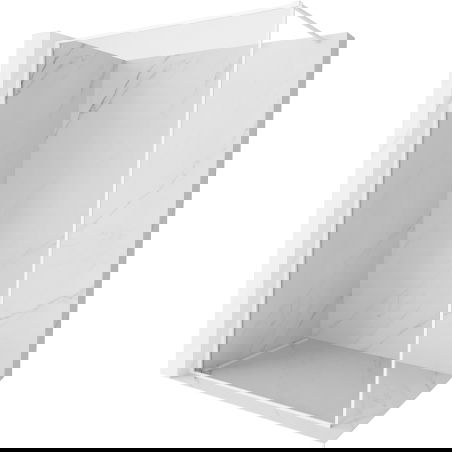 Mexen Kioto-XF perete de duș Walk-in cu ramă 90 x 202 cm, transparent 10 mm, alb - 800-090-104-20-00-X