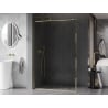 Mexen Kioto-XF perete de duș Walk-in cu ramă 120 x 202 cm, transparent 10 mm, auriu - 800-120-104-50-00-X