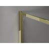 Mexen Kioto-XF perete de duș Walk-in cu ramă 120 x 202 cm, transparent 10 mm, auriu - 800-120-104-50-00-X