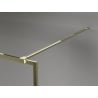 Mexen Kioto-XF perete de duș Walk-in cu ramă 120 x 202 cm, transparent 10 mm, auriu - 800-120-104-50-00-X