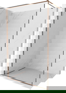 Mexen Kioto-XF zuhanyfal Walk-in kerettel 110 x 202 cm, átlátszó 10 mm, rózsaarany - 800-110-104-60-00-X