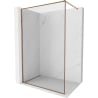 Mexen Kioto-XF perete de duș Walk-in cu ramă 120 x 202 cm, transparent 10 mm, aur roz - 800-120-104-60-00-X