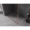 Mexen Kioto-XF perete de duș Walk-in cu ramă 120 x 202 cm, transparent 10 mm, aur roz - 800-120-104-60-00-X
