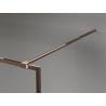 Mexen Kioto-XF perete de duș Walk-in cu ramă 120 x 202 cm, transparent 10 mm, aur roz - 800-120-104-60-00-X