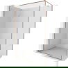 Mexen Kioto-XF perete de duș Walk-in cu cadru 80 x 202 cm, transparent 10 mm, cupru periat - 800-080-104-65-00-X