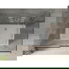Mexen Omega cabină de duș extensibilă 120 x 80 cm, Grafit, Crom + cadă de duș Flat, Albă - 825-120-080-01-40-4010