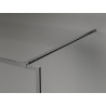 Mexen Kioto-XF Walk-in zuhanyfal kerettel 60 x 202 cm, áttetsző 10 mm, szálcsiszolt fegyverszürke - 800-060-104-66-00-X