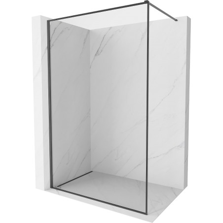 Mexen Kioto-XF perete de duș tip Walk-in cu cadru 110 x 202 cm, transparent 10 mm, gri armă periat - 800-110-104-66-00-X