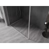 Mexen Kioto-XF perete de duș Walk-in cu ramă 100 x 202 cm, transparent 10 mm, nichel periat - 800-100-104-97-00-X