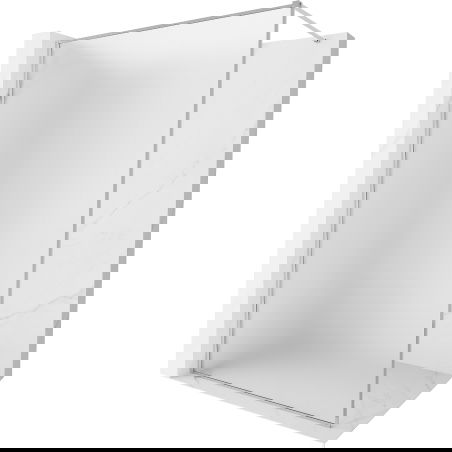 Mexen Kioto-XF cabină de duș Walk-in cu ramă 90 x 202 cm, îngheț 10 mm, crom - 800-090-104-01-30-X