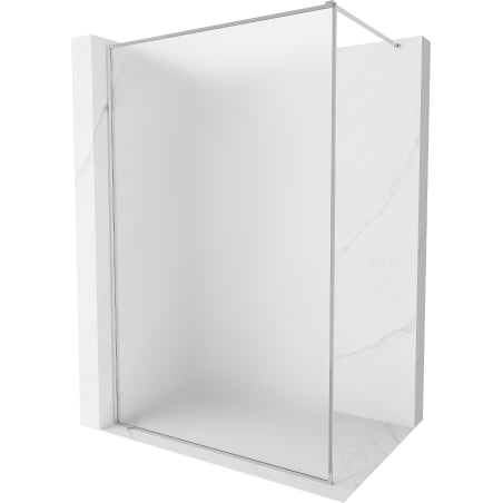 Mexen Kioto-XF panou de duș Walk-in cu ramă 130 x 202 cm, mat 10 mm, crom - 800-130-104-01-30-X