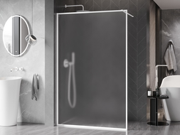 Mexen Kioto-XF perete de duș Walk-in cu ramă 80 x 202 cm, mat 10 mm, alb - 800-080-104-20-30-X