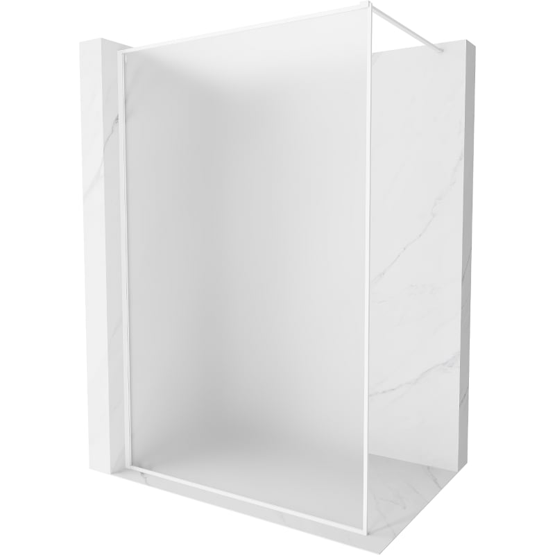 Mexen Kioto-XF perete de duș Walk-in cu cadru 120 x 202 cm, mat 10 mm, alb - 800-120-104-20-30-X