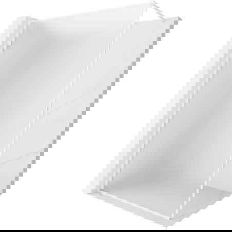 Mexen Kioto-XF Walk-in zuhanyfal kerettel 120 x 202 cm, tejüveg 10 mm, fehér - 800-120-104-20-30-X