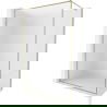 Mexen Kioto-XF perete de duș Walk-in cu ramă 120 x 202 cm, înghețat 10 mm, auriu - 800-120-104-50-30-X
