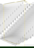 Mexen Kioto-XF Walk-in zuhanyfal kerettel 50 x 202 cm, 10 mm matt üveg, arany szálcsiszolt - 800-050-104-55-30-X