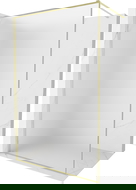 Mexen Kioto-XF perete de duș Walk-in cu ramă 150 x 202 cm, îngheț 10 mm, auriu periat - 800-150-104-55-30-X