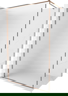 Mexen Kioto-XF panou de duș Walk-in cu cadru 60 x 202 cm, mat 10 mm, aur roz - 800-060-104-60-30-X